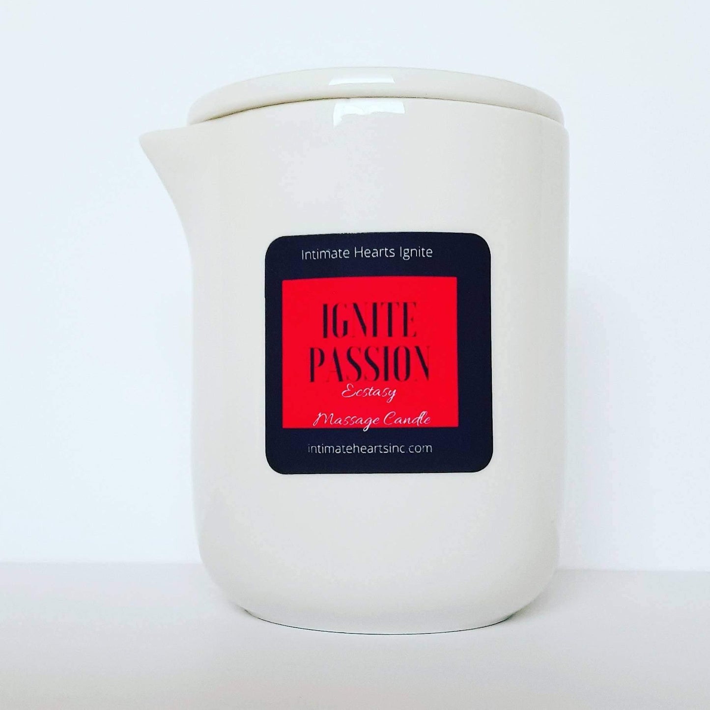 Massage candle Ignite Passion, sensual massage body oil, butter, lotion, Aromatherapy essential oils 7 OZ - Intimate Hearts Ignite Passion