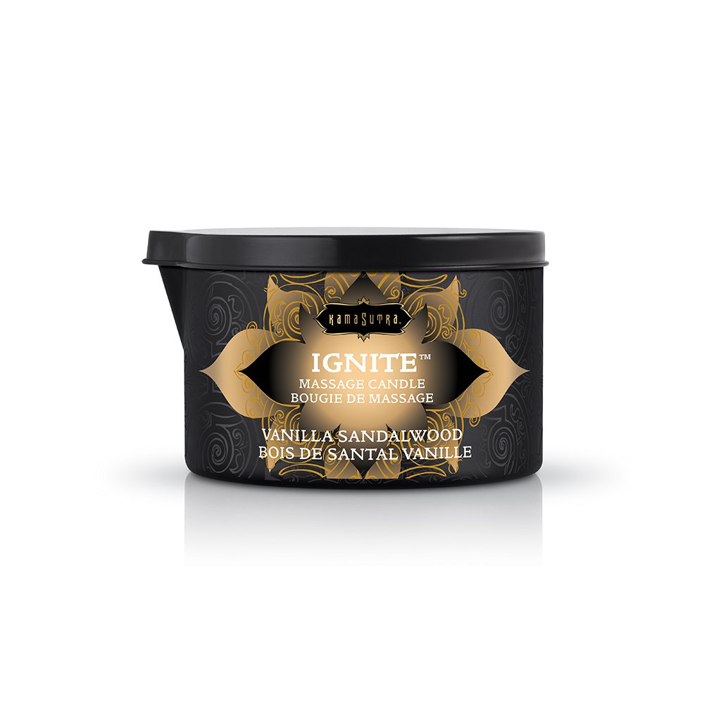 Ignite Body Massage Candle - Vanilla Sandalwood - 6 Oz.