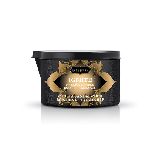 Ignite Body Massage Candle - Vanilla Sandalwood - 6 Oz.