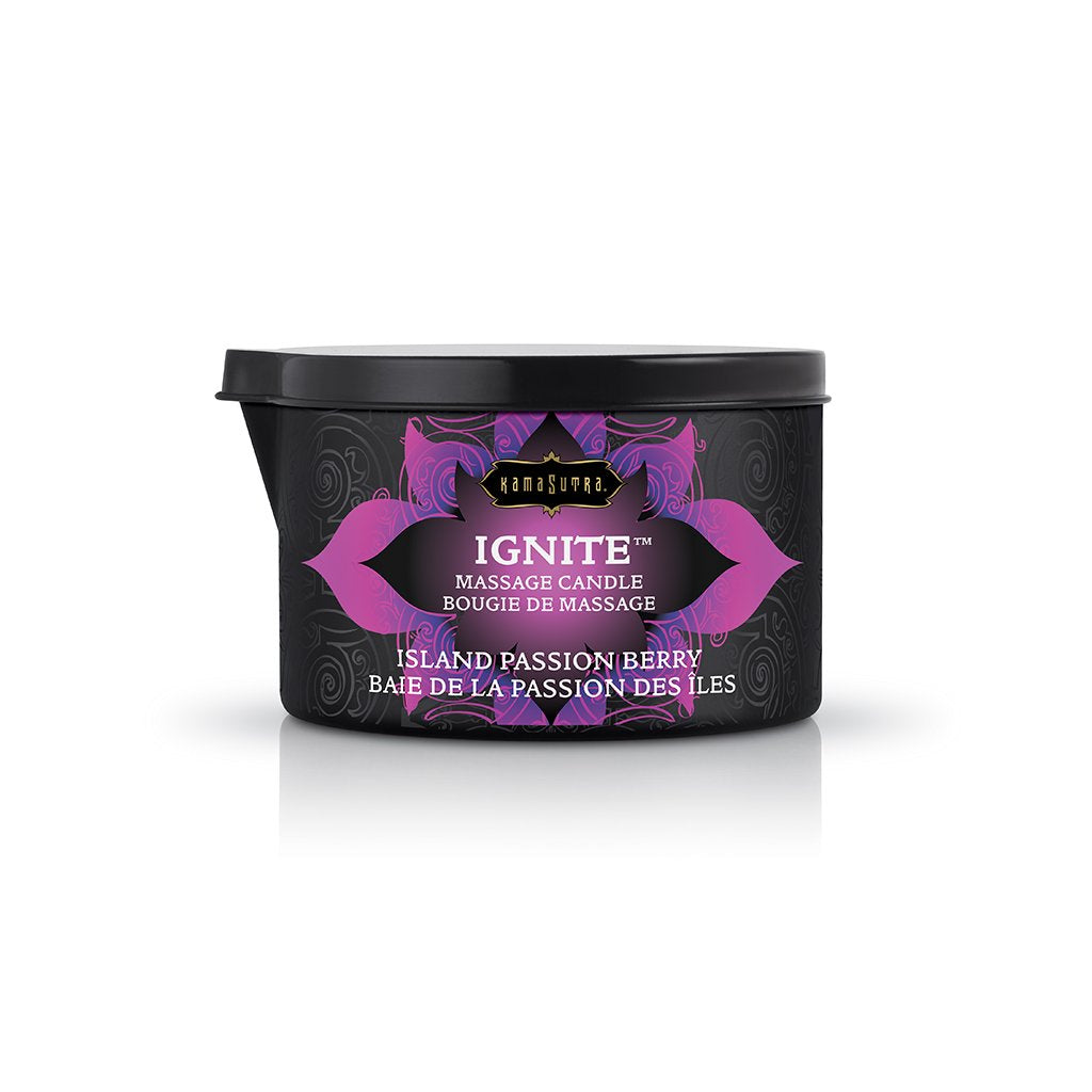 Ignite Body Massage Candle - Island Passion Berry - 6 Oz.