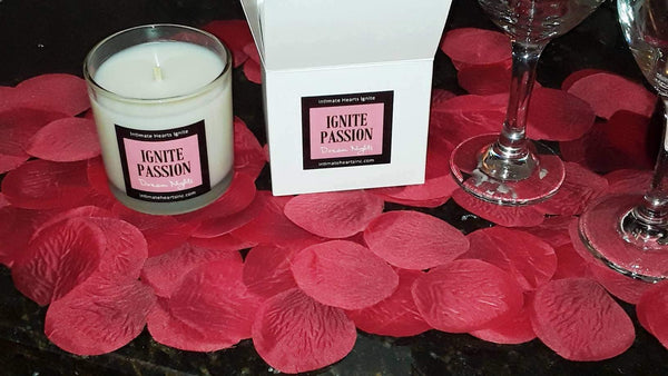 Dream Nights, sensual aphrodisiac scented, 10 OZ natural soy, handcrafted luxury soy candle.