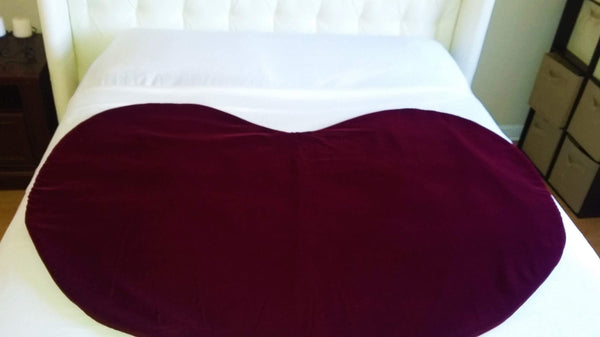 Intimate Heart luxury mattress protector, velvet, waterproof, absorbent.